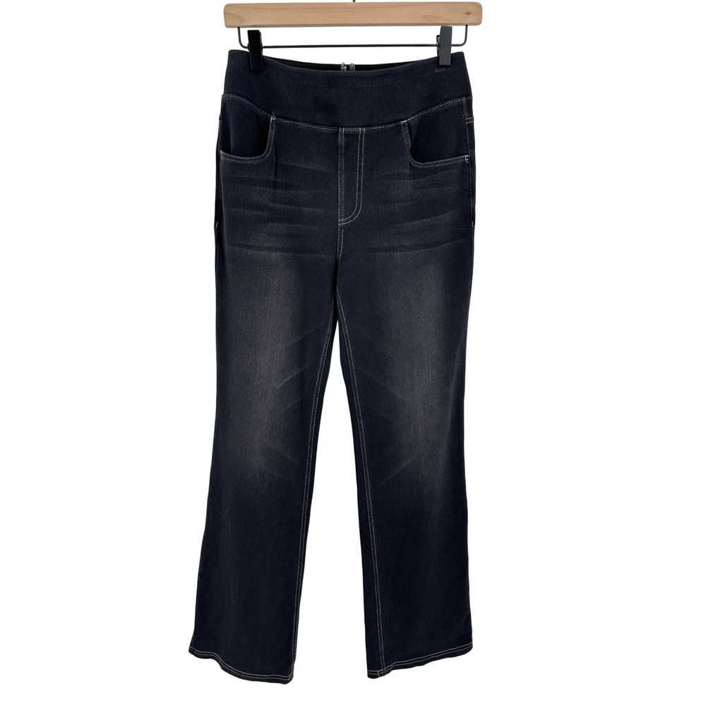 Halara Pants Womens Medium Charcoal High Waisted Pockets Washed‎ Bootcut NWT